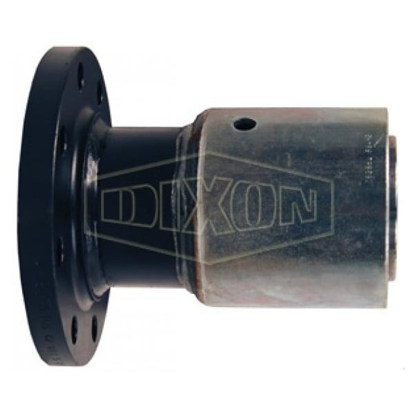 Holedall External Swage Fixed Flange, 3 ID x 3-41/64 to 3-48/64 OD in, Carbon Steel, Domestic
